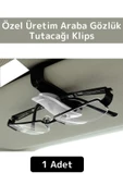 Premium Yüksek Kaliteli Araç İçi Güneşlik Gözlük Ruhsat Kartvizit Tutacağı Klips 1 Adet - 1