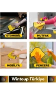Premium Yüksek Kaliteli Yünlü Mikrofiber Araba Mutfak Banyo Lavabo Yıkama Temizleme Bezi 2 Adet - 4
