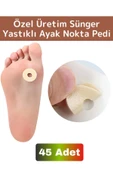 Gündelik Kullanıma Uygun Konforlu Ayak Ağrı Baskı Azaltıcı Sünger Yastık Ayak Nokta Pedi 45 Adet - 1