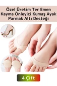 Premium Yüksek Kaliteli Ortopedik Kayma Önleyici Ter Emici Ayak Parmak Altı Desteği 4 Çift - 1