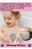 Yüksek Kaliteli Ultra Esnek Yumuşak Peeling Hassas Cilt Bebek Banyo Ovalama Süngeri Banyo Lifi 3Adet - 2