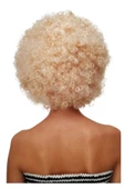 Premium Eğlence Etkinlik Kostüm Cadılar Bayramı Şık Kabarık Bonus Afro Kıvırcık Unisex Parti Peruğu - 3