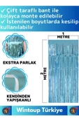 Özel Üretim Ekstra Parlak Saçaklı Doğum Günü Düğün Kına Parti Fotoğraf Çekimi Arka Fon Perde 1X2 Mtr - 2