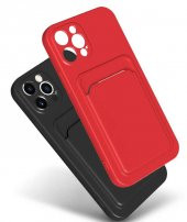 Apple iPhone 11 Kılıf Ofix Silikon Kartlık Cüzdan Kapak - 12