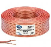 ERK 2x2,50mm Hoparlör Ses Sistemi Kablosu Şeffaf - 3