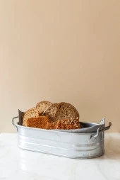 29 cm Country Tarzı Galvaniz Ekmeklik - 1