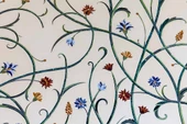 Çini Görünümlü Sarmaşık Çiçek Desenli Duvar Kağıdı - 7