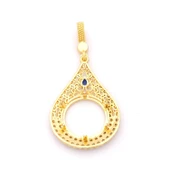 Çeyrek Altın Çerçeveli Kolye Ucu Altın Kaplama TGR-700 thumbnail 5