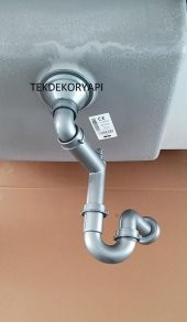 TEKDEKOR GRANİT EVYE SİFON TAKIMI  BÜYÜK GÖZ TAŞMASIZ - 1