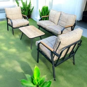 YAREN 2 1 1 Sehpa Hediyeli Pofuduk Balkon Takımı, Bahçe Mobilyası, Çay Seti, Kafe Oturma Grubu - 1