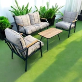 YAREN 2 1 1 Sehpa Hediyeli Pofuduk Balkon Takımı, Bahçe Mobilyası, Çay Seti, Kafe Oturma Grubu - 2