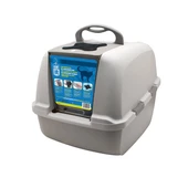 Catit Kapalı Kedi Tuvalet Kabini Koyu Gri thumbnail 1