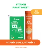 2li-Vitago Vitamin D3+Vitamin C Efervesan Tablet - 1