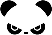 Sinirli Panda Sticker 30 x 21 cm - 1