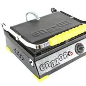 8 Dilim Elektrikli Saf Döküm Tost Makinesi  (Döküm 30x23) - Siyah - Sarı - 1