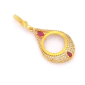 Çeyrek Altın Çerçeveli Kolye Ucu Altın Kaplama TGR-664 thumbnail 3