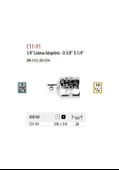Ceta Form C11-91 3/8’’ Lokma Adaptörü - D 3/8” E 1/4” - 2