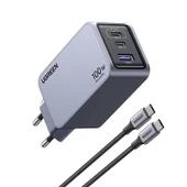 UGREEN NEXODE PRO 100W GAN HIZLI ŞARJ CİHAZI TYPE-C QC PD 2XUSB-C, 1XUSB-A UZAY GRİSİ 25874 - 1