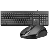 EVEREST KM-515 SİYAH USB COMBO Q STANDART KLAVYE MOUSE SET - 1