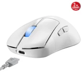 Asus ROG Keris II Wireless Ace 42000 DPI 750 IPS Optik Sensör Beyaz Gaming Mouse thumbnail 7