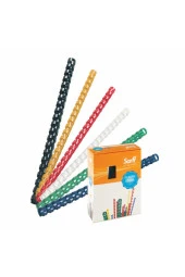 Sarff Spiral Plastik 125 Sayfa 14 MM Beyaz (100 Lü Paket) - 1