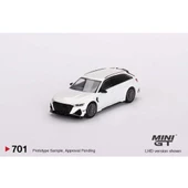 Mini GT 701 ABT Audi RS6-R Glacier White Metallic LHD Model Araba thumbnail 2