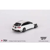 Mini GT 701 ABT Audi RS6-R Glacier White Metallic LHD Model Araba thumbnail 3