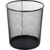 Mimaks Çöp Kovası Metal Tam Perforeli Siyah D-3 - 1