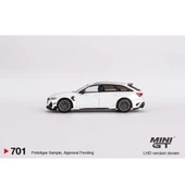 Mini GT 701 ABT Audi RS6-R Glacier White Metallic LHD Model Araba thumbnail 4