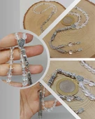 Kristal Kuvars Taşı 33lük Tesbih 6mm (4734) thumbnail 1