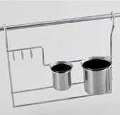 Çağdaş Tekli Paslanmaz Kaşıklık Inox 40 Cm - 1