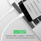 XKS 2 Metre Type C to Type C PD 2.0 3 Amper 60W USB Hızlı Şarj Kablosu - 6
