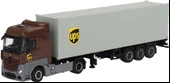 Mini GT 705 Mercedes-Benz Actros w/40 Ft Container UPS Europe Model Araba - 2