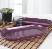 Keramika Noyan Kayık Tabak 30 cm Mor - 1