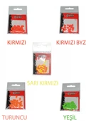 Captain 7666 Renkli Boncuk Oval 110mm Plastik Boncuk 20li Paket  Turuncu - 1