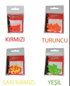 Captain 7665 Renkli Boncuk Yuvarlak 75mm Plastik Boncuk 20li Paket  Turuncu - 1