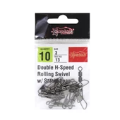 Captain 5037 Double Fırdöndülü Speed Klips 10lu Paket Black Nikel  1 - 2