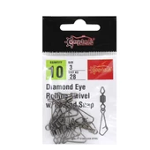 Captain 5034 Diamond Hoked Klips 10lu Paket Black Nikel  1/0 - 2