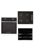 CUCİNOX Turbosuz Siyah Cam Ankastre Set - 1