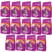 Whiskas Whıskas® Sığırlı (Biftekli) Kuru Kedi Maması 1+ Yaş 300 Gram (14 Adet) - 1