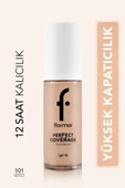 Flormar Perfect Coverage Yüksek Pigmentli & Yarı Parlak Bitişli Fondöten 30 ml - 101 Pastelle - 1
