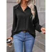 Lucky Life Kadın Uzun Kollu Yakalı önden Düğmeli Aerobin Gömlek - 2