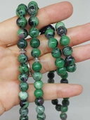 Anyolit (Rubizoit - Rubyzoisit) Taşı 99luk Tesbih 8mm (3905) thumbnail 2