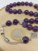 Ametist Taşı Koyu Renk 33lük Tesbih 10mm (18600) thumbnail 3