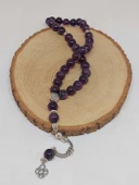 Ametist Taşı Koyu Renk 33lük Tesbih 10mm (18600) thumbnail 4