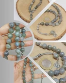 Labradorit Taşı 33lük Tesbih 10mm (9300) thumbnail 1