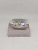 Parlayan Yıldızlar Serisi Morganit Taşı Tasarım Bileklik thumbnail 4