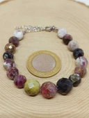 Parlayan Yıldızlar Serisi Turmalin Taşı Karışık Renkler Tasarım Bileklik thumbnail 3