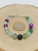 Parlayan Yıldızlar Serisi Florit Taşı Tasarım Bileklik thumbnail 3