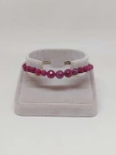 Parlayan Yıldızlar Serisi Yakut Taşı Tasarım Bileklik - 4